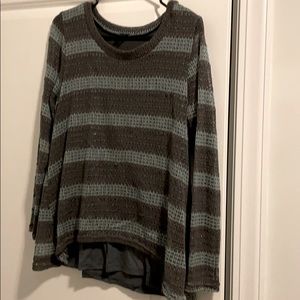 High low knit sweater